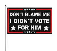 Ne me blâmez pas, je n'ai pas voté pour lui Drapeau double face 3 plis 3x5 pieds Drapeau 3x5 pieds double face, drapeaux bannière, 3 plis extérieur avec résistant aux UV