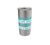 Ne me demandez pas de conseils de vie, vous finirez par devenir un nouveau chat Gobelet isotherme en acier inoxydable double paroi