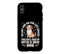 Ne me Demandez Pas de Conseils pour la Vie Vous finirez avec Un Nouveau Chien Coque pour iPhone X/XS