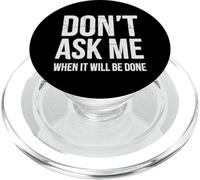 Ne me Demandez Pas Quand C'est Fini Technicien de réparation Automobile PopSockets PopGrip pour MagSafe