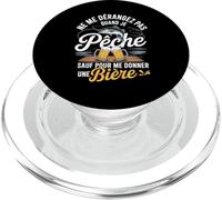 Ne Me Dérangez Je Pêche Me Donner Une Bière Pêcheur PopSockets PopGrip pour MagSafe