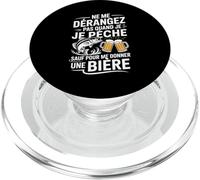 Ne Me Dérangez Je Pêche Me Donner Une Bière Pêcheur PopSockets PopGrip pour MagSafe