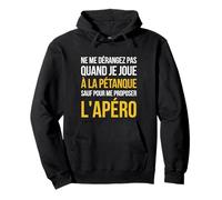 Ne me dérangez pas quand je joue à la pétanque cadeau drôle Sweat à Capuche