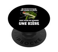 Ne Me Dérangez Pas Quand Je Pêche À Moins Que Ce Soit Bière PopSockets PopGrip Adhésif