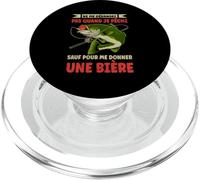 Ne Me Dérangez Pas Quand Je Pêche sauf pour Une Bière PopSockets PopGrip pour MagSafe