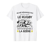 ne mé dérangez pas quand je regarde le rugby T-Shirt