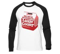 Ne Me Détestez Pas Simplement Parce Que Je suis Un Unisex Weißes Baseball-T-Shirt Schwarz Langarm Unisex White Baseball T-Shirt Black Long Sleeve