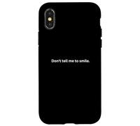 Ne me dis Pas de Sourire Coque pour iPhone X/XS