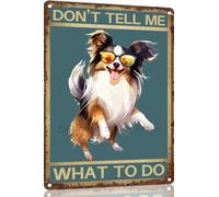 Ne Me Dis Pas Quoi Faire - Papillon Plaque En Métal Rétro Metal Tin Sign Fer Peintureécoratifs Métal Étain Signe Pour Domicile Salon Bureau 20X30 Cm