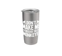 Ne me faites pas libérer les singes Gobelet isotherme en acier inoxydable double paroi