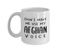 Ne Me Forcez Pas À Utiliser Ma Voix Afghane Tasse Drôle Tasses À Thé Céramique Tasse À Café Pour Travail Maison Bureau 330Ml