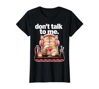Ne me Parlez Pas Cat Cocktail Art de l'humour Sarcastique T-Shirt Graphique avec Valeur