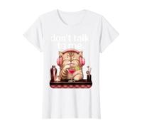 Ne me Parlez Pas Cat Cocktail Art de l'humour Sarcastique T-Shirt Graphique avec Valeur