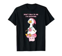 Ne me Parlez Pas, Je Compte Funny Goose Knitting T-Shirt