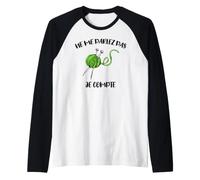 ne me Parlez Pas, Je Compte Tricoter et Crocheter Cadeau Fun Manche Raglan