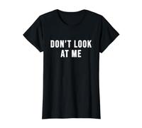 Ne me Regarde Pas T-Shirt Graphique avec Valeur, Femme, Noir, M