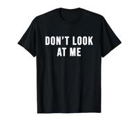 Ne me Regarde Pas T-Shirt Graphique avec Valeur, Homme, Noir, M