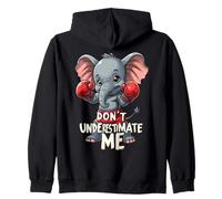 Ne Me sous-Estime Pas Éléphant Muay Thai Boxeur Sweat à Capuche
