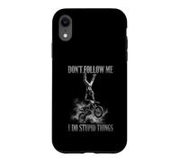 Ne me Suivez Pas, Je Fais des Choses stupides en Motocross Coque pour iPhone XR