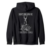 Ne me Suivez Pas, Je Fais des Choses stupides en Motocross Sweat à Capuche