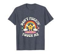 Ne me Touche Pas, Bordel T-Shirt, Homme, Bleu Chiné, S