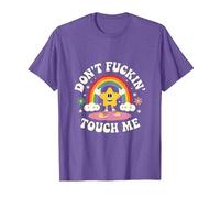 Ne me Touche Pas, Bordel T-Shirt, Homme, Violet Chiné, XL