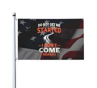 Ne M'En Parlez Pas, Je Vais Freiner ! Bannière 90X150Cm Suspendre Durable Décoration Bannière Drapeaux Pour Fêtes Ferme Dortoirs