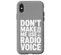 Ne m'obligez Pas à Utiliser la Voix de ma Radio Coque pour iPhone X/XS