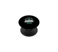 Ne m'obligez Pas à Utiliser la Voix de Mon Directeur régional (Voice Funny Management) PopSockets PopGrip Adhésif