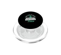 Ne m'obligez Pas à Utiliser la Voix de Mon Directeur régional (Voice Funny Management) PopSockets PopGrip pour MagSafe