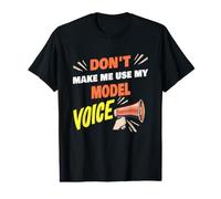 Ne m'obligez Pas à Utiliser la Voix de Mon modèle Un Dicton Amusant T-Shirt Graphique avec Valeur