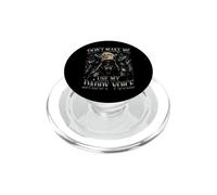 Ne m'obligez Pas à Utiliser la Voix de père Wolf Dad Funny PopSockets PopGrip pour MagSafe