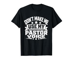 Ne m'obligez Pas à Utiliser ma Voix de Pasteur T-Shirt Graphique avec Valeur