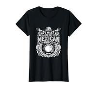 Ne m'obligez Pas à Utiliser ma Voix Mexicaine - Funny Mexico Pride T-Shirt Graphique avec Valeur, Femme, Noir, S