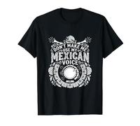 Ne m'obligez Pas à Utiliser ma Voix Mexicaine - Funny Mexico Pride T-Shirt Graphique avec Valeur, Homme, Noir, S