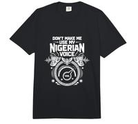 Ne m'obligez Pas à Utiliser ma Voix nigériane - Funny Nigeria Pride Comfort Colors Adult Heavyweight T-Shirt