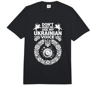 Ne m'obligez Pas à Utiliser ma Voix ukrainienne - Funny Ukraine Pride Comfort Colors Adult Heavyweight T-Shirt