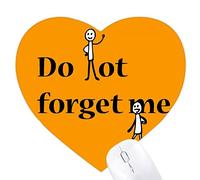 ne m'oublie pas triste Jeux de tapis de souris en forme de coeur