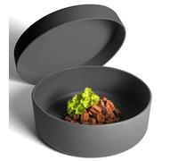 ne&no® Gamelle en silicone pour chien 1200 ml avec couvercle, fermeture hermétique au réfrigérateur, antidérapante