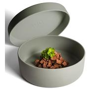 ne&no® Gamelle en silicone pour chien 1200 ml avec couvercle pour chiens de petite et moyenne taille | Fermeture hermétique au réfrigérateur | Gamelle antidérapante | Ensemble de gamelles pour chien