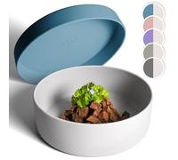 ne&no® Gamelle en silicone pour chien 1200 ml avec couvercle pour chiens de petite et moyenne taille | Scellé hermétiquement au réfrigérateur | Gamelle pour chien antidérapante | Ensemble de gamelle