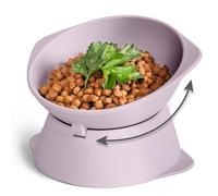 ne&no® Gamelle surélevée en silicone pour chat avec inclinaison réglable | Gamelle surélevée pour chat | Gamelle pour chat