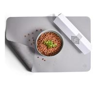 ne&no® Tapis de gamelle pour chien - 60 x 40 cm - Antidérapant et imperméable - En cuir végétalien - Tapis de gamelle pour chien