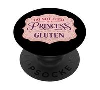 Ne nourrissez Pas la Princesse, intolérance au Gluten, drôle, Fille Mignonne PopSockets PopGrip Adhésif