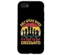 Ne Parlez qu'au Moment de dire Checkmate Funny Chess Coque pour iPhone SE (2020) / 7/8