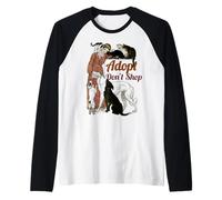 Ne Pas Acheter Adopter. Chien, Chat, Droits des Animaux de Sauvetage Manche Raglan