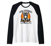 Ne pas argumenter juste tester votre volonté Power Têtu Donkey Pun Manche Raglan