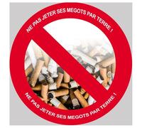 Ne Pas Jeter Ses Megots ! - 15cm - Sticker/Autocollant