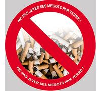 NE PAS JETER SES MEGOTS ! - 15cm - Sticker/autocollant
