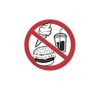 Ne pas manger autocollant adhésif sticker logo 43 - Taille : 17 cm